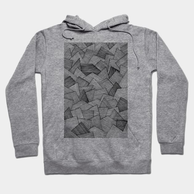 Zentangle Blocks - Black Lace Hoodie by ElviraDraat